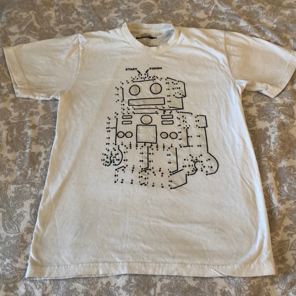 Robot Connect-the-Dots Glow in the Dark Shirt